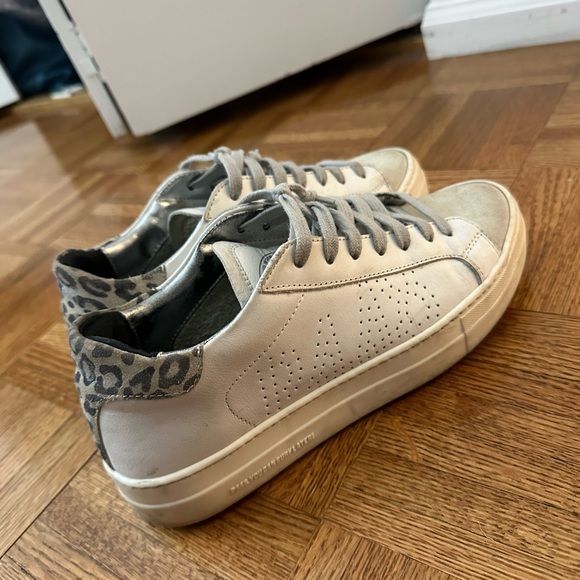 P448 Thea white/leopard sneakers - Picture 3 of 3